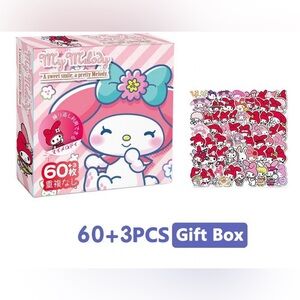 Nwt My melody 63 stickers Hello Kitty